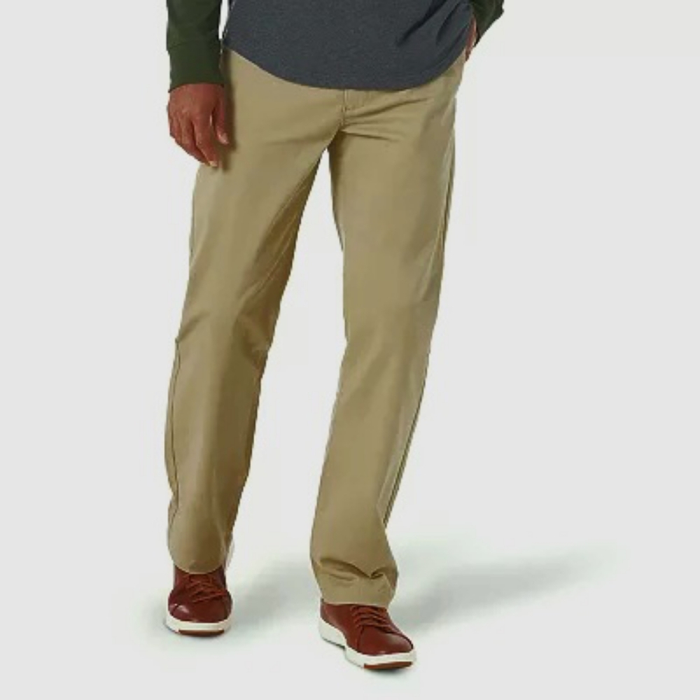 Lee Extreme Comfort MVP Men's Relaxed Fit Beige Khaki Pants Sz 38 x 29